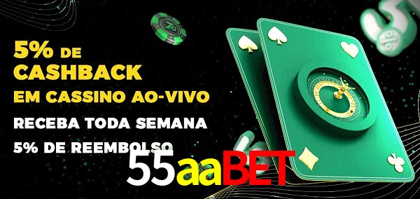 Promoções do cassino ao Vivo 55aabet